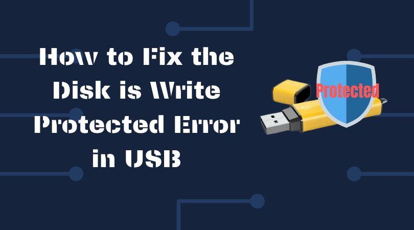 thumb drive write protected error